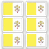 Sticker Drapeau de la Collection de la Cité du Vatican pac (Recto)