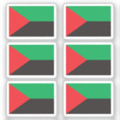 Sticker Drapeau de la collection Martinique pack de 6 (Recto)