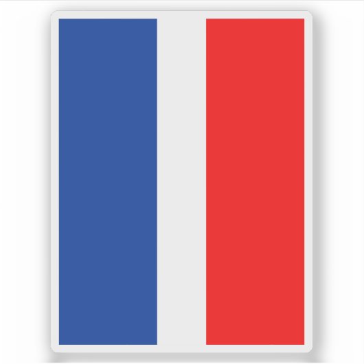 Sticker Drapeau de la commune de Schaan, Liechtenstein (Devant)