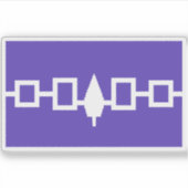 Sticker Drapeau de la Confédération iroquoise (Haudenosaun (Devant)