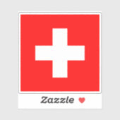 Sticker Drapeau de la Confédération suisse (Feuille)