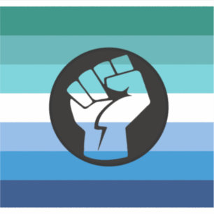 Sticker Drapeau de la contestation gay masculin