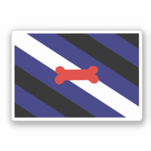 Sticker Drapeau de la fierté de jeu de chiot