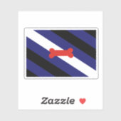 Sticker Drapeau de la fierté de Puppy Play (Feuille)