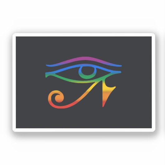 Sticker Drapeau de la fierté gay goth (Recto)