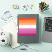 Sticker Drapeau de la fierté lesbienne à dégradé – Drapeau (Couverture iPad)