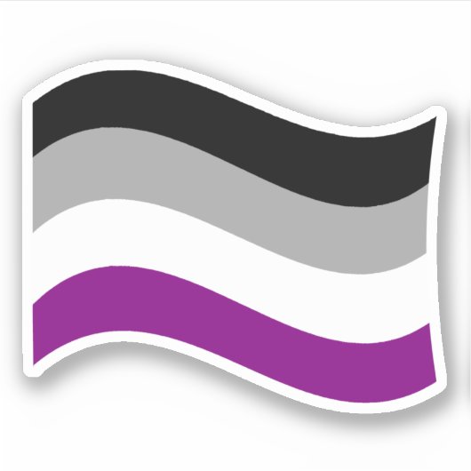 Sticker Drapeau de la fierté sexuelle (Devant)