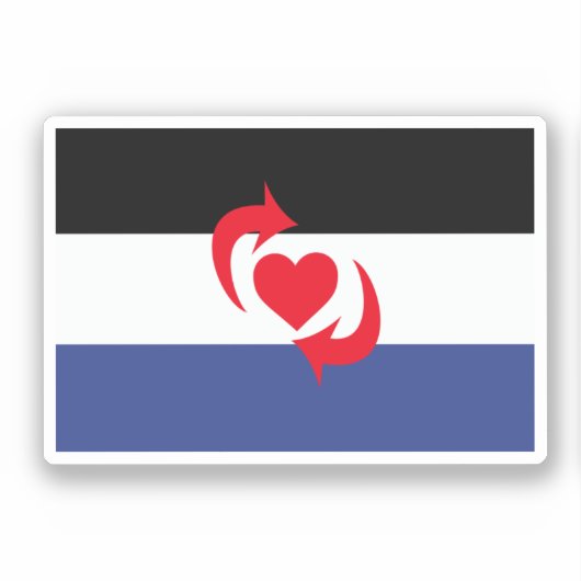 Sticker Drapeau de la fierté Switch (Recto)