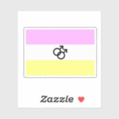 Sticker Drapeau de la Fierté Twink (Feuille)