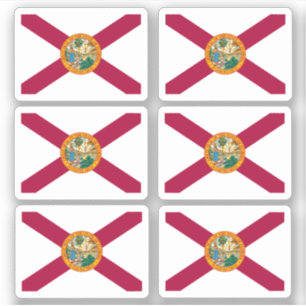 Sticker Drapeau de la Floride, drapeau de l'État américa