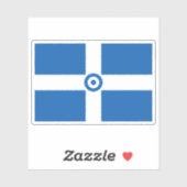 Sticker Drapeau de la Force aérienne hellénique, Grèce (19 (Feuille)
