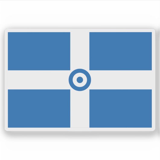 Sticker Drapeau de la Force aérienne hellénique, Grèce (19 (Devant)