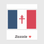 Sticker Drapeau de la France libre (Feuille)
