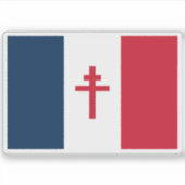 Sticker Drapeau de la France libre (Devant)