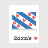 Sticker Drapeau de la Frise (Feuille)