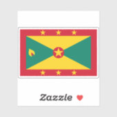 Sticker Drapeau de la Grenade (Feuille)