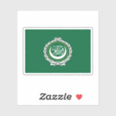 Sticker Drapeau de la Ligue arabe (Feuille)