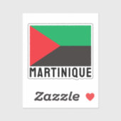 Sticker Drapeau de la Martinique (2023) (Feuille)