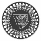 Sticker Drapeau de la nation Blackpieds (Devant)