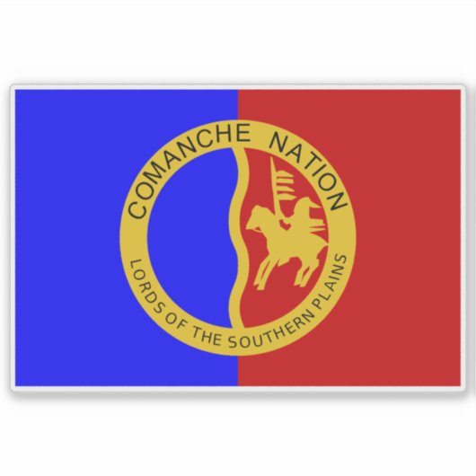 Sticker Drapeau de la nation Comanche (Devant)