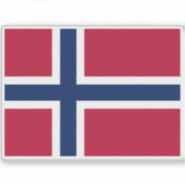 Sticker Drapeau de la Norvège (Devant)