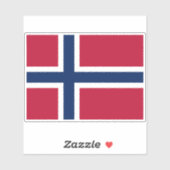 Sticker Drapeau de la Norvège (Feuille)