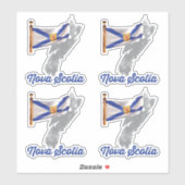 Sticker Drapeau de la Nouvelle-Écosse (Feuille)
