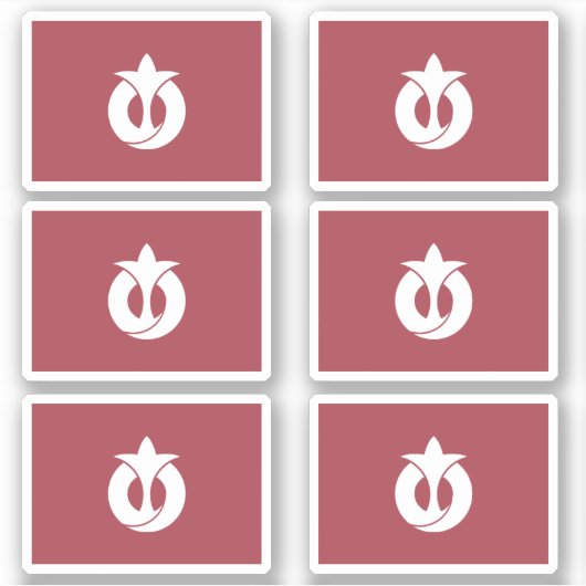 Sticker Drapeau de la préfecture d'Aichi, Japon (Devant)