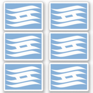 Sticker Drapeau de la préfecture de Hyogo, Japon