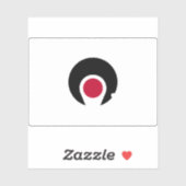 Sticker Drapeau de la préfecture de Kagoshima, Japon (Feuille)