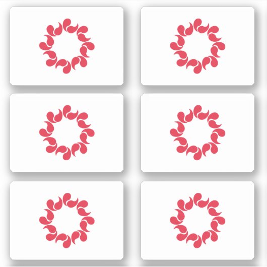 Sticker Drapeau de la préfecture de Saitama, Japon (Devant)