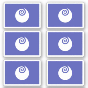 Sticker Drapeau de la préfecture d'Ibaraki, Japon