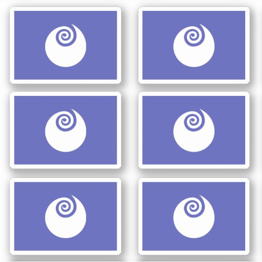 Sticker Drapeau de la préfecture d'Ibaraki, Japon (Devant)