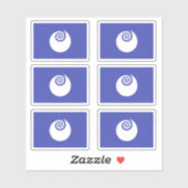 Sticker Drapeau de la préfecture d'Ibaraki, Japon (Feuille)