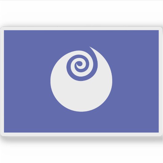 Sticker Drapeau de la préfecture d'Ibaraki, Japon (Devant)