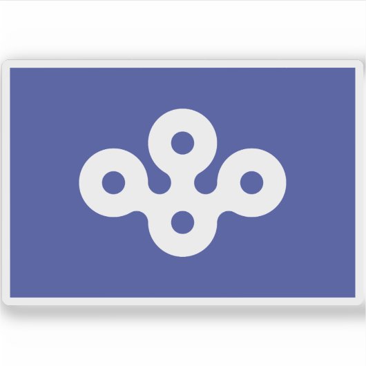 Sticker Drapeau de la préfecture d'Osaka, Japon (Devant)