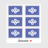 Sticker Drapeau de la préfecture d'Osaka, Japon (Feuille)