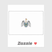 Sticker Drapeau de la province de Santiago de Chuco, Pérou (Feuille)