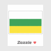 Sticker Drapeau de la province de Zamora-Chinchipe, Équate (Feuille)