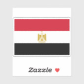 Sticker Drapeau de la République arabe d'Égypte (Feuille)