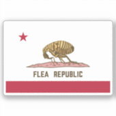 Sticker Drapeau de la République de Flea (Recto)