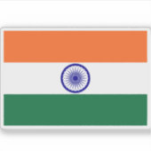 Sticker Drapeau de la République de l'Inde (Devant)