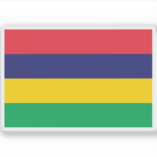 Sticker Drapeau de la République de Maurice (Devant)