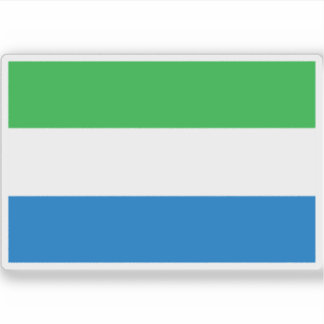 Sticker Drapeau de la République de Sierra Leone