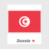 Sticker Drapeau de la République de Tunisie (Feuille)