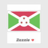 Sticker Drapeau de la République du Burundi (Feuille)