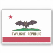 Sticker Drapeau de la République du crépuscule (Recto)