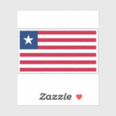 Sticker Drapeau de la République du Libéria (Feuille)