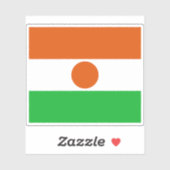 Sticker Drapeau de la République du Niger (Feuille)