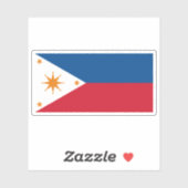 Sticker Drapeau de la République Negros (Feuille)